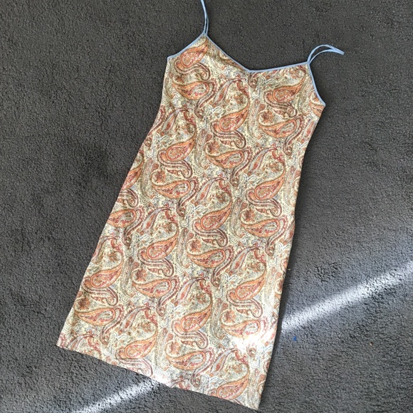 J. Crew Dresses & Skirts - J. Crew Orange and Blue Paisley Dress